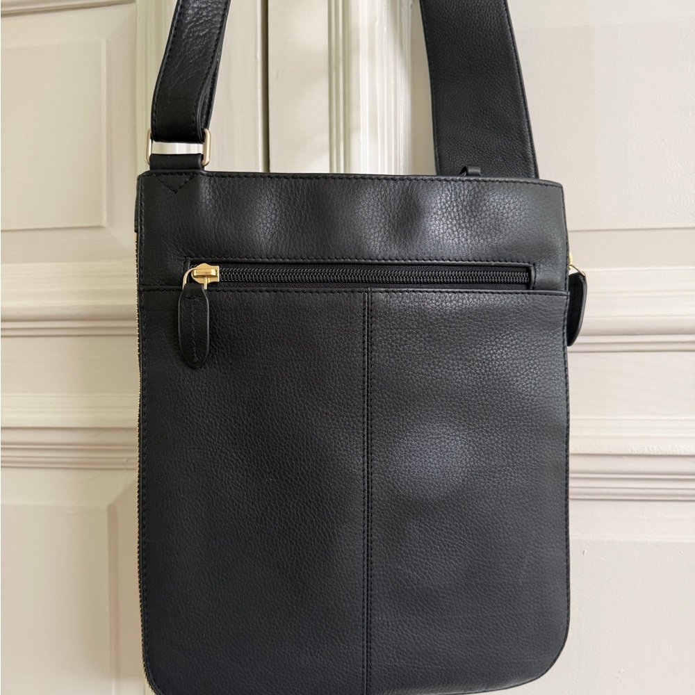RADLEY LONDON Black Croc-Embossed Messenger Bag - Picture 2 of 5